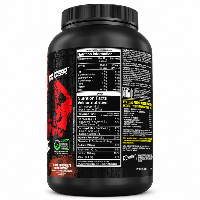 Mutant Hardcore ISO & Hydrolysate Whey 1.6lbs