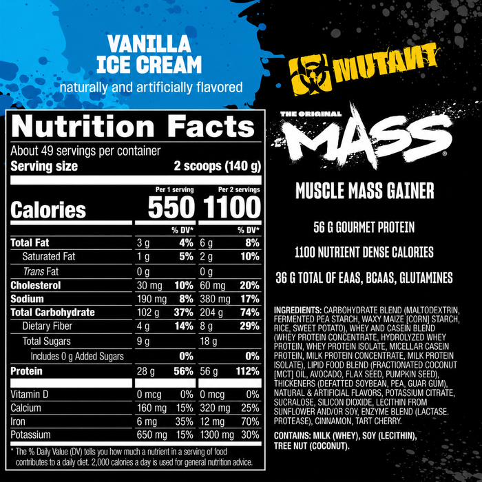 Mutant Original Mass Weight Gainer 15lbs