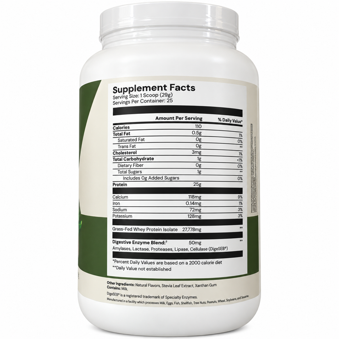 MyFitFoods Grass Fed Whey Protein 1.6lbs