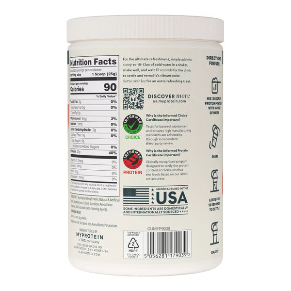 MyProtein Clear Whey Isolate 1.1lbs