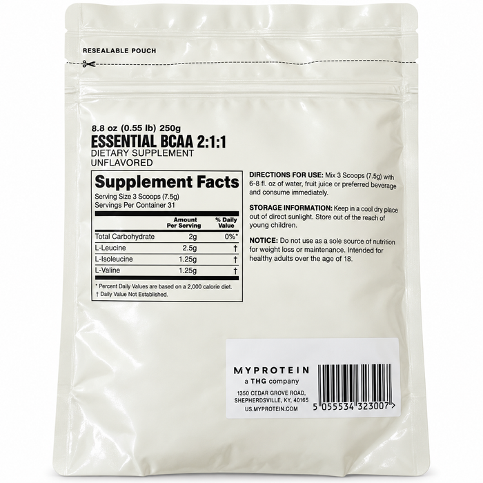 MyProtein Essential BCAA 2:1:1 31 Servings