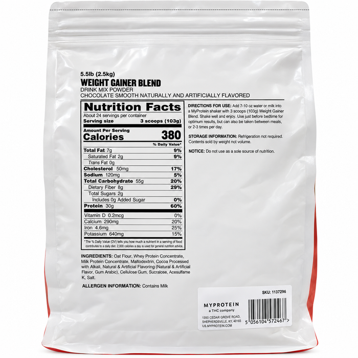 MyProtein Weight Gainer Blend 5.5lbs