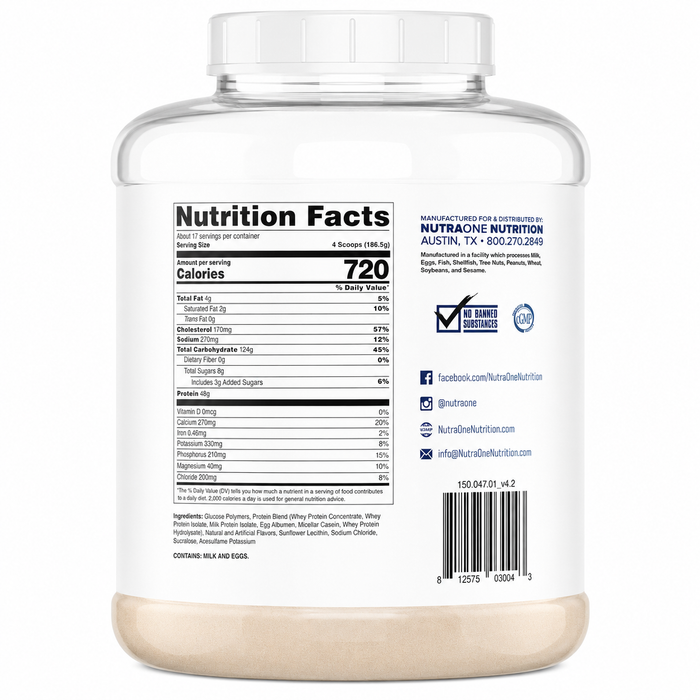 NutraOne MassOne Gainer 7lbs
