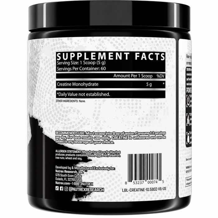 Nutrex Creatine Monohydrate 60 Servings