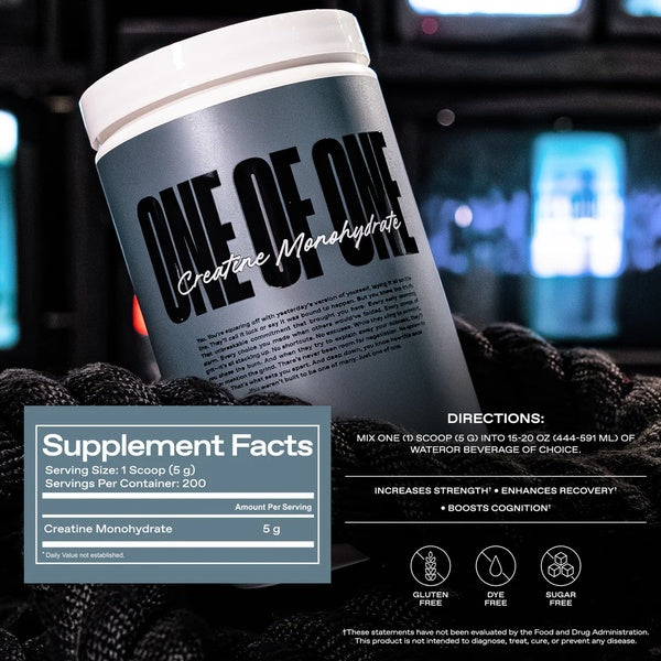 ONE of ONE Creatine Monohydrate 200 Servings