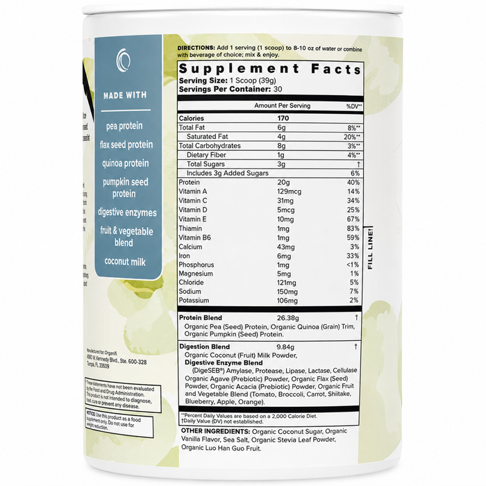 Organifi Complete Protein 30 Servings