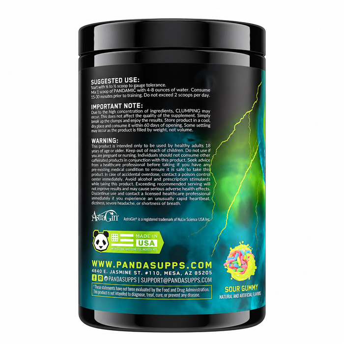 Panda Pandamic Extreme Pre Workout 25 Servings