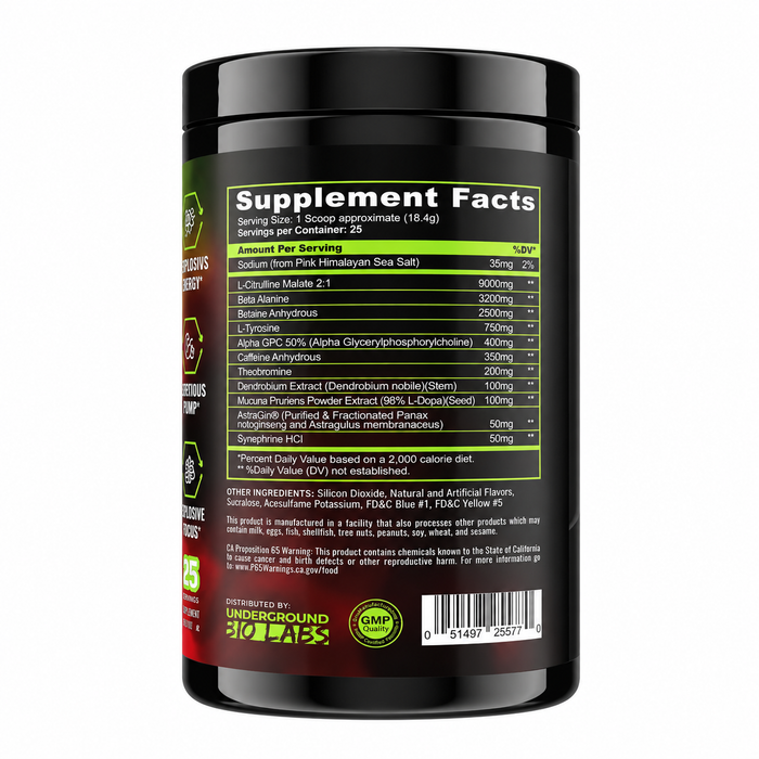 Panda Pandamic Extreme Pre Workout 25 Servings