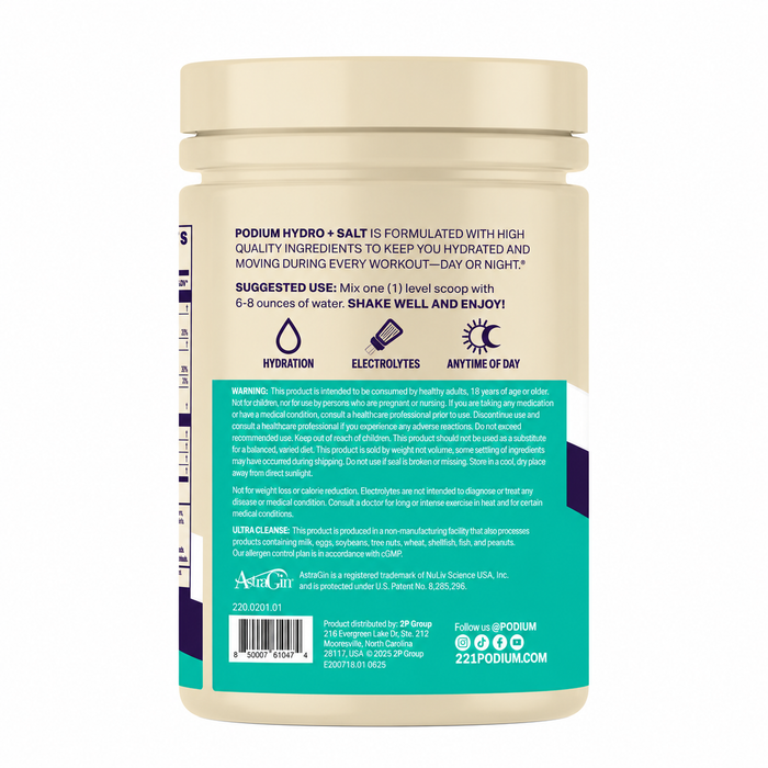 Podium Hydro Salt + BCAA Performance Hydration 30 Servings