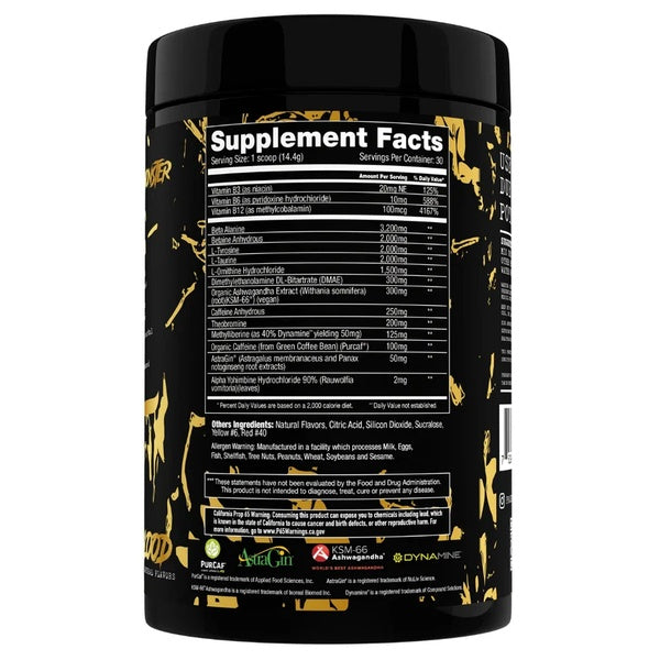 Project#1 Nutrition Overkill Pre-Workout 30 Servings