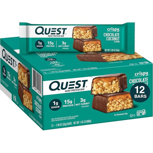Quest Hero Crispy Protein Bars 12pk