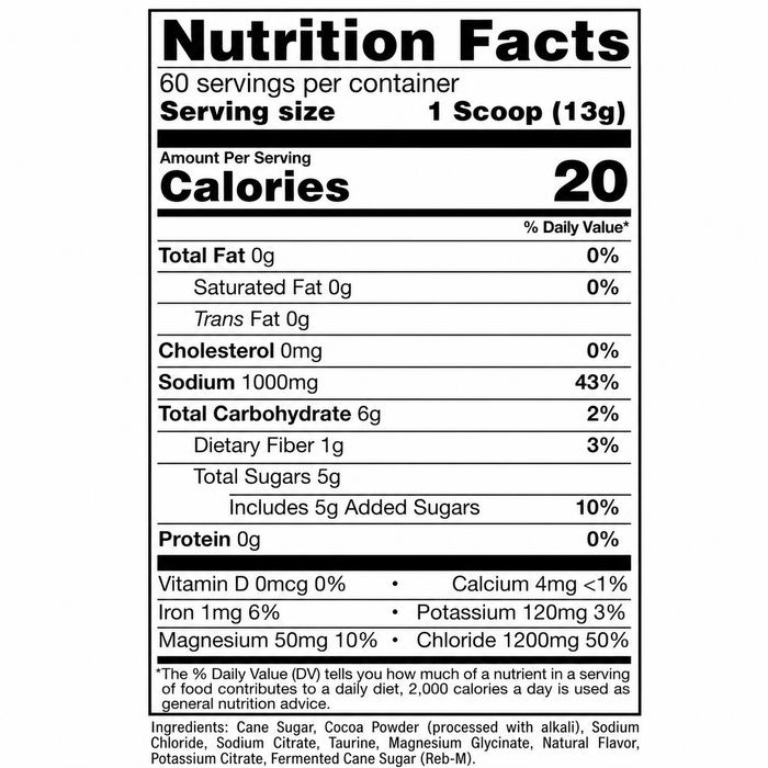 Raw Nutrition Endurance Replenish Electrolyte Recovery 60 Servings