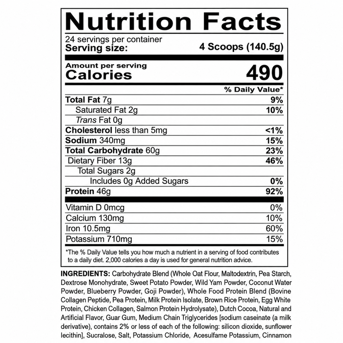 Redcon1 MRE Whole Food Meal Replacement 7lbs
