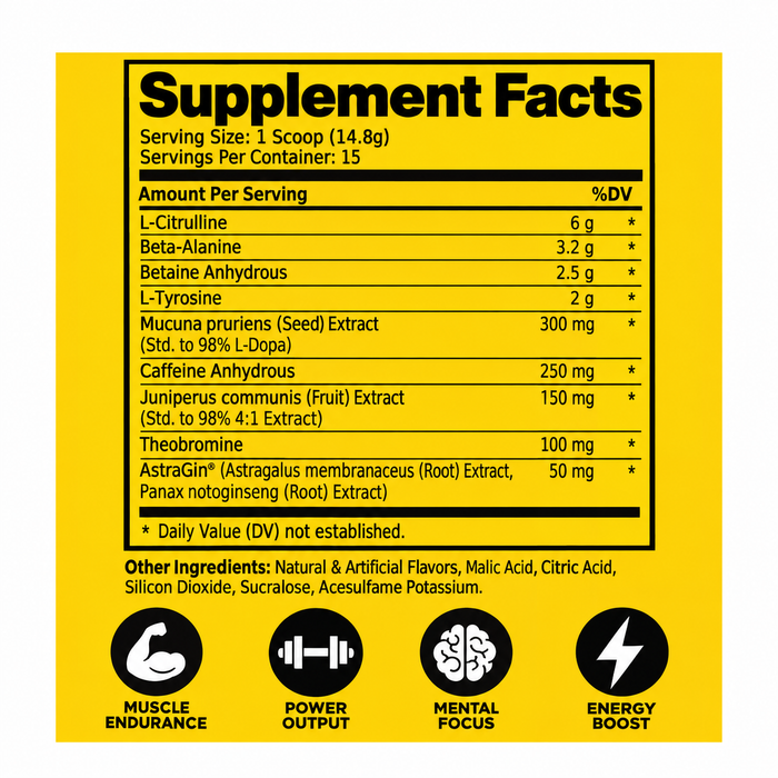 Redcon1 Total War Preworkout 15 Servings