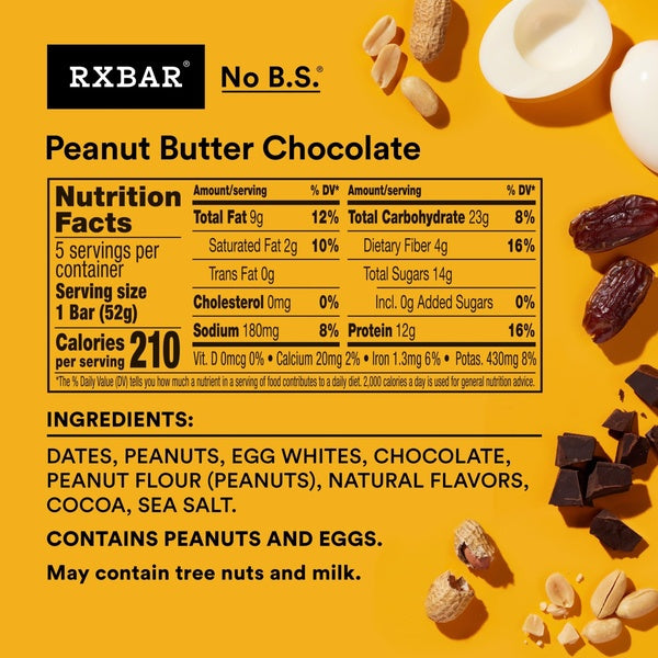 RXBar No B.S Protein Bars 5pk