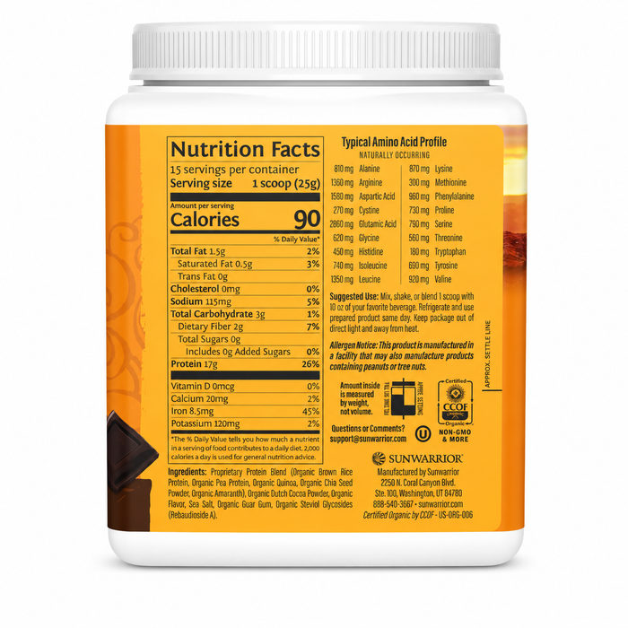 Sun Warrior Classic Plus Protein 15 Servings