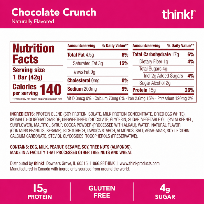 Think! High Protein Crispy Squares 4pk