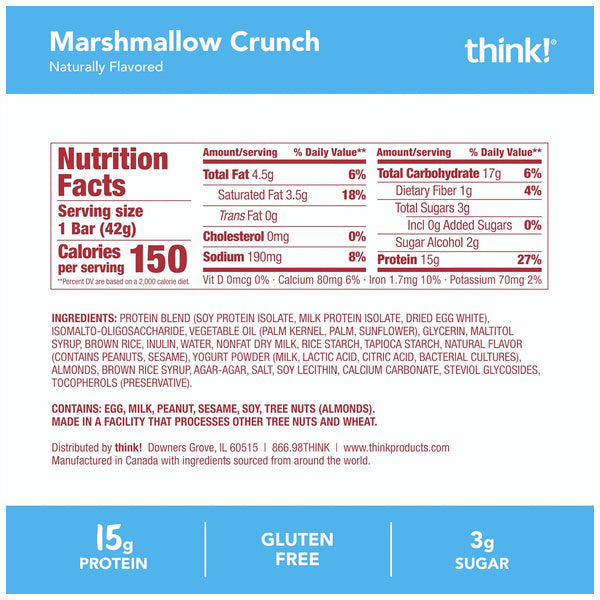 Think! High Protein Crispy Squares 4pk
