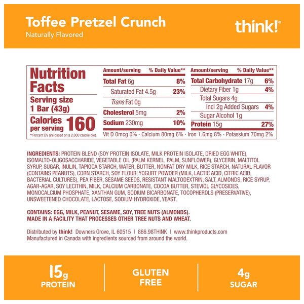 Think! High Protein Crispy Squares 10pk