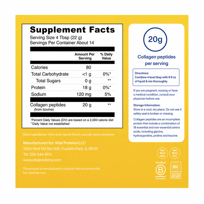 Vital Proteins Collagen Peptides 10oz