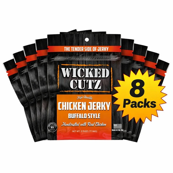 Wicked Cutz Chicken Jerky 2.75oz 8pk