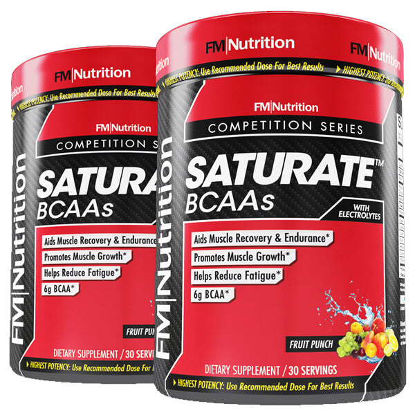 2 x 30 Servings FM Nutrition Saturate BCAA with Electrolytes
