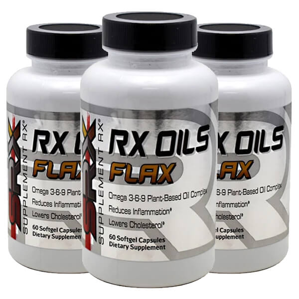 3 x 60 Softgels SRX RX Oils Flax