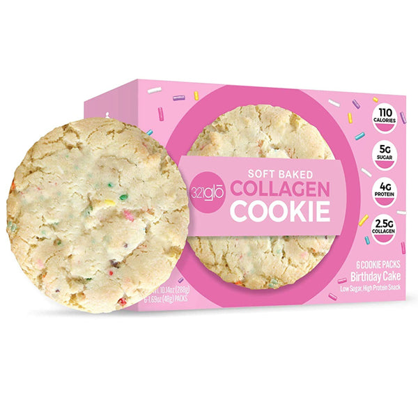 321Glo Soft Baked Collagen Cookies 6pk