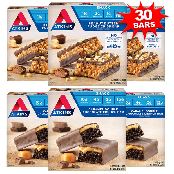 6 x 5pk Atkins Snack Bars