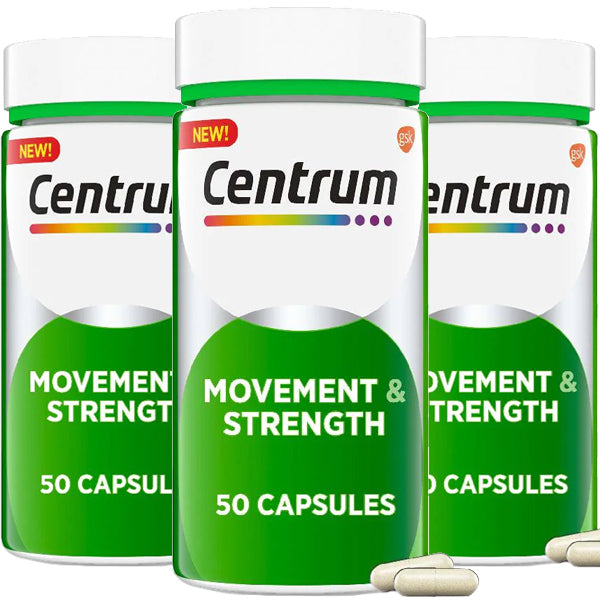 3 x 50 Capsules Centrum Movement & Strength Joint Support