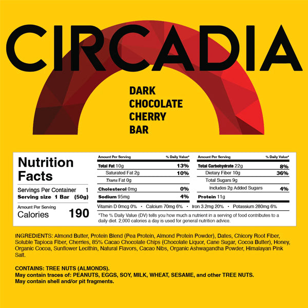 Circadia Plant Based Protein Bars 12pk