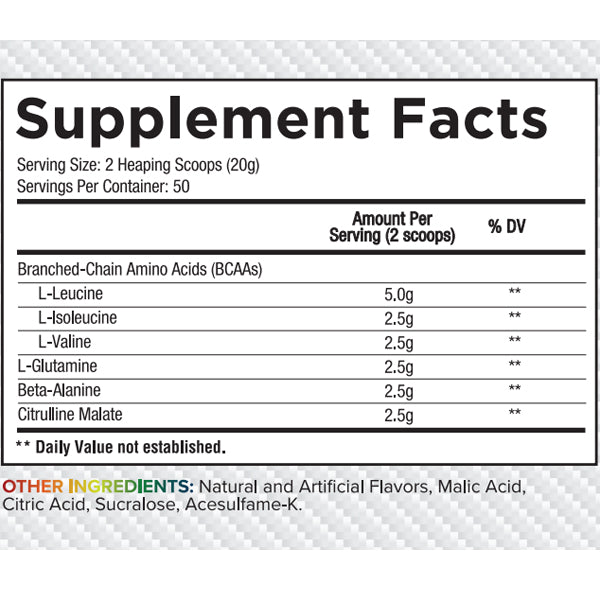 2 x 50 Servings Core Nutritionals ABC Advanced BCAA
