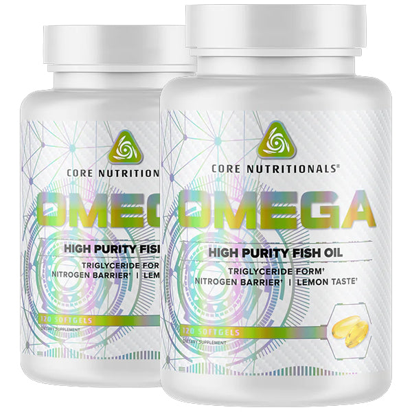 2 x 120 Softgels Core Nutritionals Omega High Purity Fish Oil