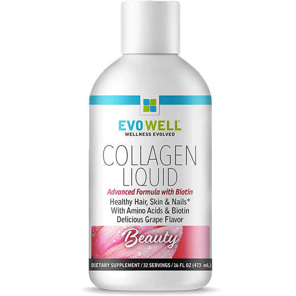 EvoWell Collagen Liquid With Biotin 16oz