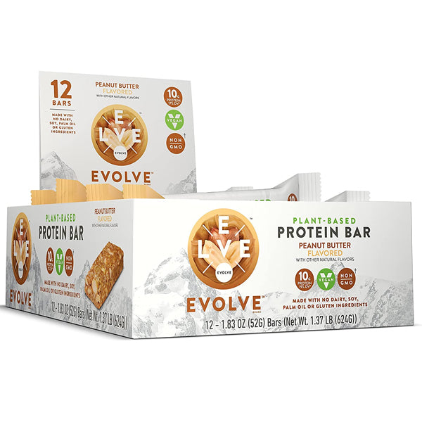 Evolve Plant-Based Protein Bars 12pk.