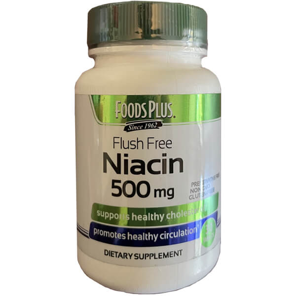 Foods Plus Flush Free Niacin 500mg