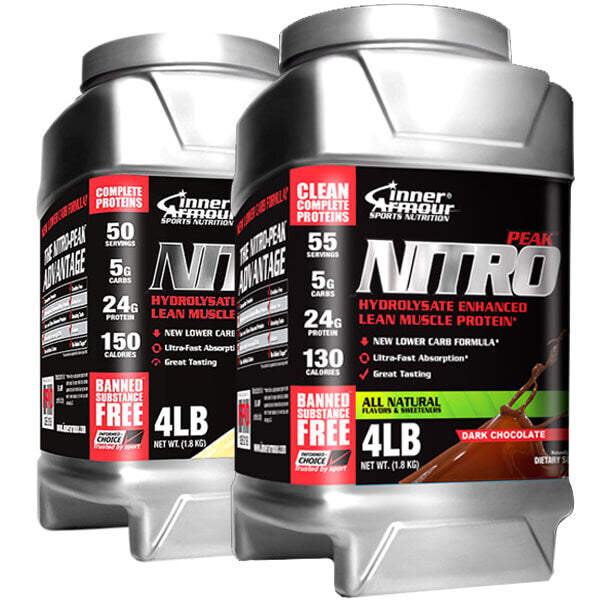 2 X 4lbs Inner Armour Nitro Peak Hydrolysate Enhanced Protein
