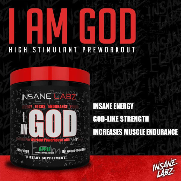 Insane Labz I Am God Pre-Workout 25 Servings