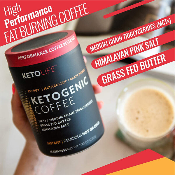 Keto Life Ketogenic Instant Coffee 15 Servings
