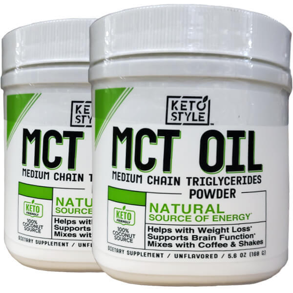 2 x 20 Servings Keto Style MCT Oil Powder