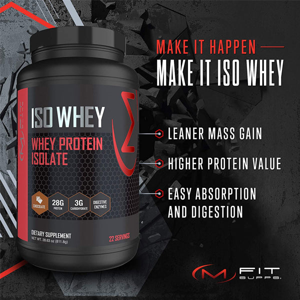 2 x 1.7lbs MFIT Iso Whey Protein