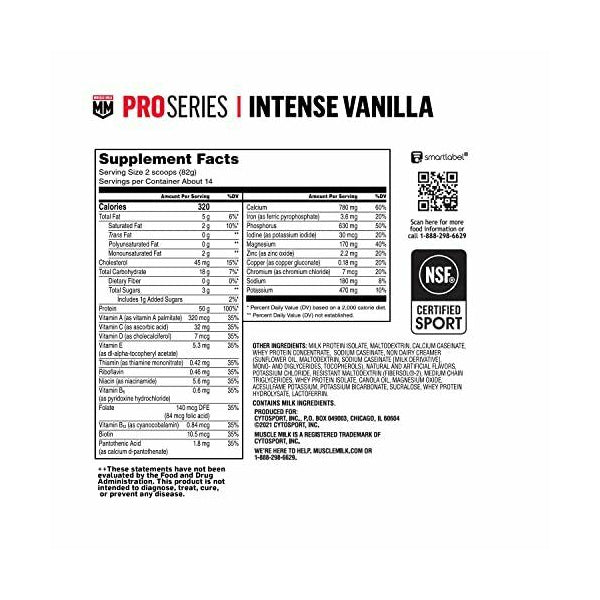 Muscle Milk Pro Series 50 Protein 2.54lbs