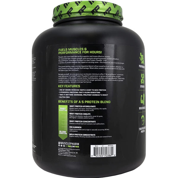 2 x 4lbs MusclePharm Combat Protein Powder