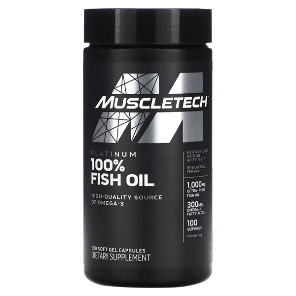 MuscleTech Platinum 100% Fish Oil Softgels