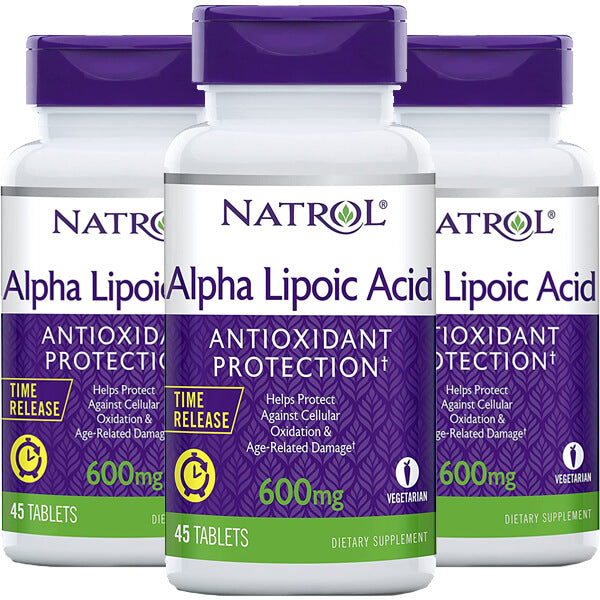 3 x 45 Tablets Natrol ALA Antioxidant Protection