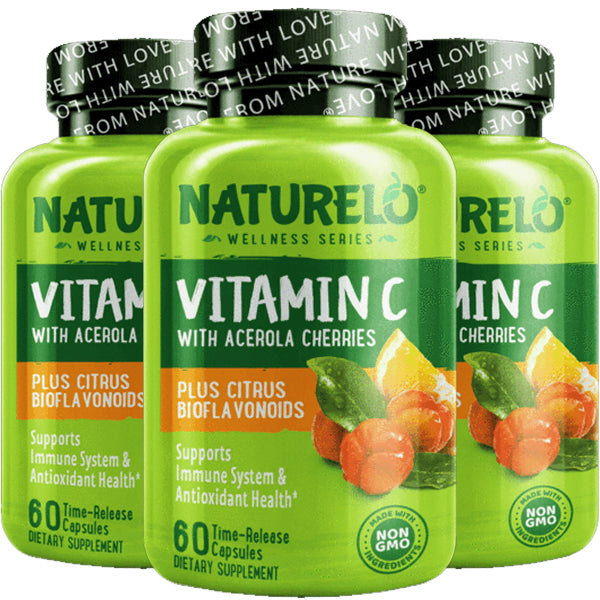 3 x 60 Capsules Time Release Vitamin C
