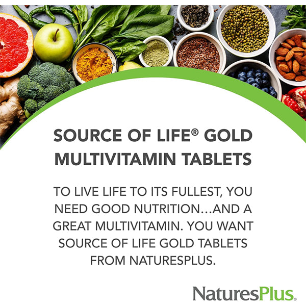 50 x 3pk Natures Plus Source of Life GOLD Multivitamins