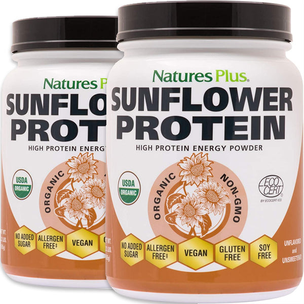 2 x 1.22lbs Natures Plus Sunflower Protein Powder