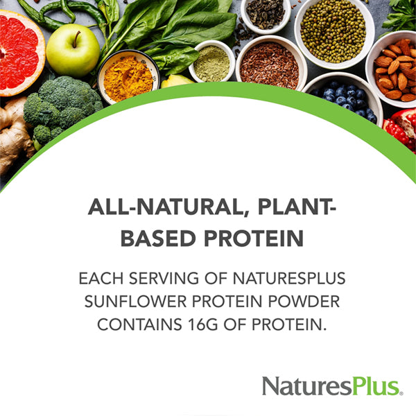 Natures Plus Sunflower Protein Powder 1.22lbs