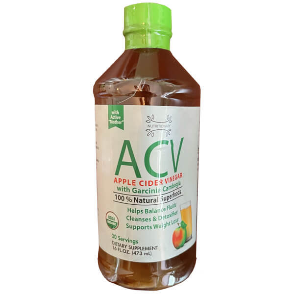 Nutritionary Apple Cider Vinegar & Garcinia Cambogia